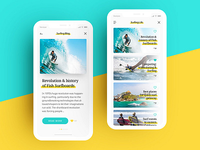 Surfing App app application clean drawingart ios iphone surf surfing ui userexperience userinterface ux