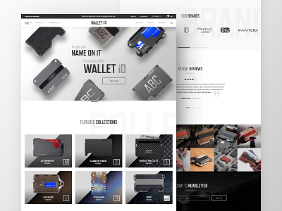 Wallet Co clean design drawingart ecommerce html5 layout minimal photoshop responsive shop typography ui ux web webdesign website