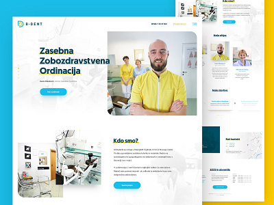 D-Dent clean dental dental clinic dentist design drawingart layout logo minimal photoshop responsive ui ux vector web webdesign website