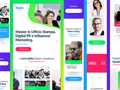 Napier Academy academy clean design drawingart ios layout minimal mobile photoshop responsive ui ux web webdesign website