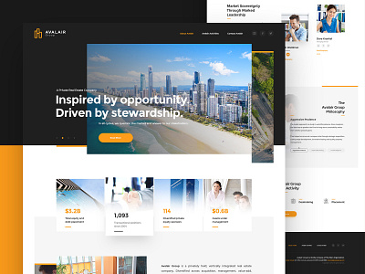 A... Group clean design drawingart layout minimal photoshop responsive ui ux web webdesign website