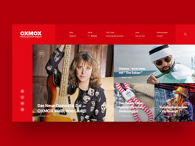 OXMOX clean design drawingart layout minimal photoshop responsive ui ux web webdesign website