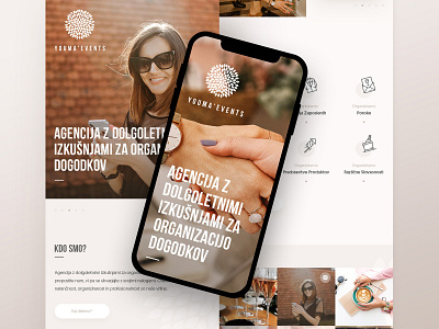 YOUMA ' Events Mobile clean design drawingart events layout minimal photoshop responsive ui ux web webdesign website