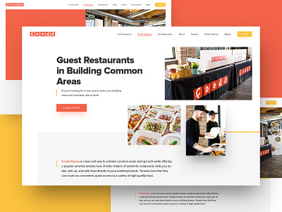 Fooda 3x header clean design drawingart food minimal photoshop responsive ui ux web webdesign website