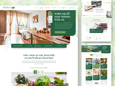 Ostarija Herbalier design drawingart hotel layout responsive restaurant ui ux web webdesign website