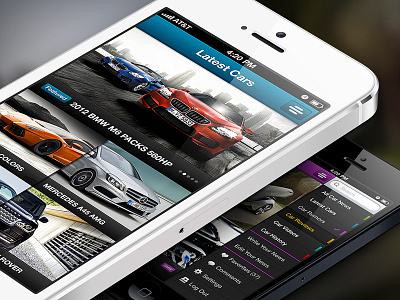 Car iPhone APP - Free PSD app app design apple design drawingart ios iphone layout photoshop