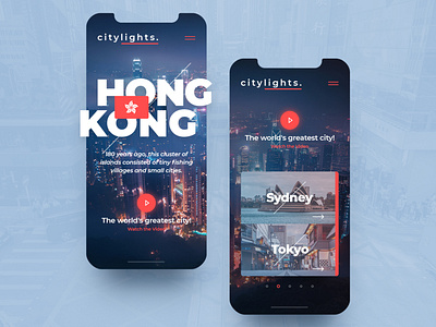 C I T Y L I G H T S . Mobile city design drawingart hongkong iphone life lights mobile photoshop responsive sydney tokyo travel ui ux web website