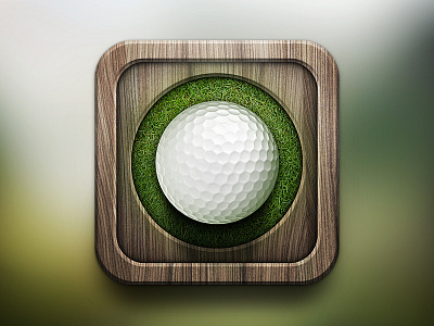 MiniGolf 3d design drawingart golf icon ios mini photoshop