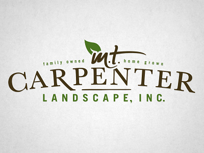M.T. Carpenter Landscape Logo family landscape landscaping logo