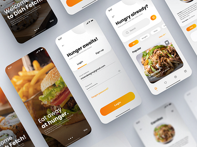 Food Recipe App Design delivery app food recipe ui mobile design recipe app ui