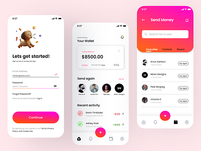 Vpay (Payment App UI) app design bank app banking app design graphic design mobile design paying app payment app salary app ui ui designer uiux