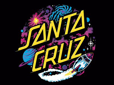 Space Dot classicdot design santacruz skateboards spacedot tshirt