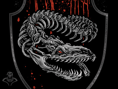 Decay/Infect bones illustration pitchgrim snake venom