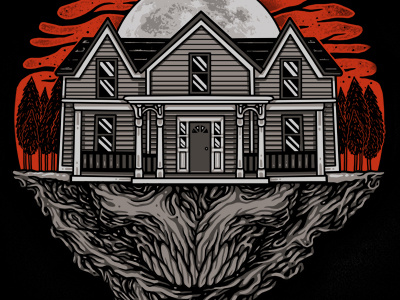 Welcome Home evil home house illustration pitchgrim