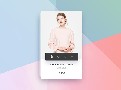 Mini Store - hover product ecommerce ui ux