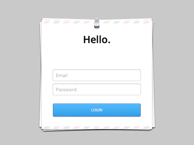 Login Form css form input login web