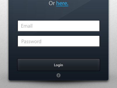 Dark Login Form [Freebie] dark form freebie gloss login psd ui ux web