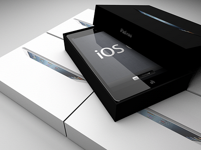 iPad mini - 3D Rendering apple boxes cinema 4d ipad ipad mini mini rendering