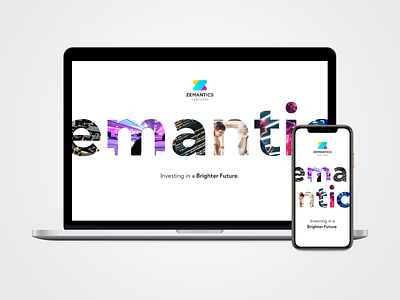 Zemantics Ventures Website analysis business businesscard control dashboard design investments minimal technology typography ui ux web website website design