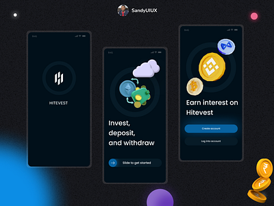 Crypto Onboarding Screen crypto cryptotrading onboardingdesign trading ui web3 web3design