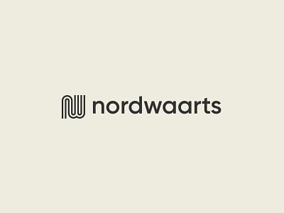 Nordwaarts Logo branding design graphic design icon lines logo logomark mark monogram north production startup video wordmark