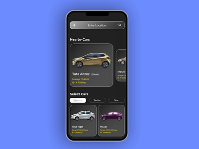 car rental user interface ui uidesign uiux