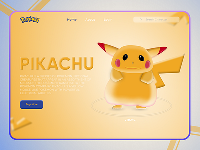 Pikachu landing page