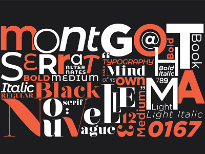 Typography inspired poster art design font font design fonts gotham graphic design illustraion monochrome montserrat nouvelle poster design typeface typography typography poster vector