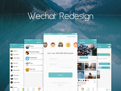 Wechat Redesign ios mobile redesign ui ux wechat