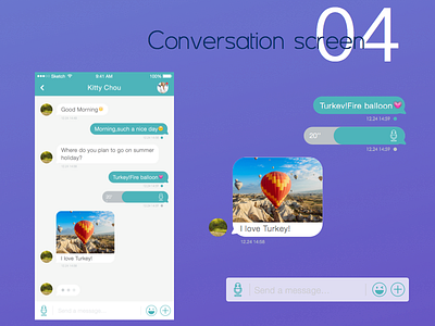 Wechat Redesign-Conversation Screen ios mobile redesign ui ux wechat