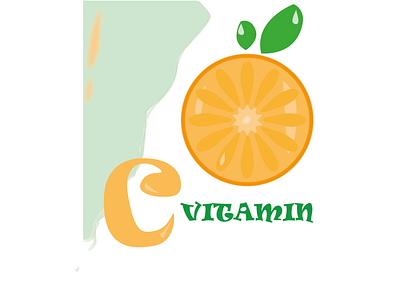 logo vitamin C branding healthy illustration logo vector vitamin c