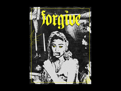 "Forgive" Poster design illustrator photoshop poster