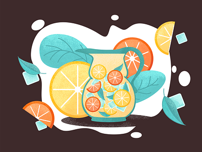 Fresh summer lemonade flat illustration illustrator lemonade summer vector