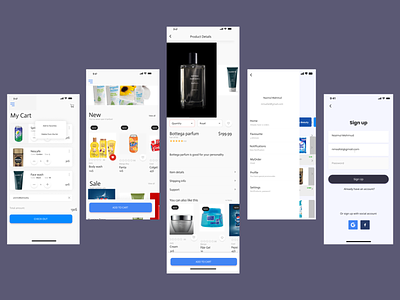 E-commerce App Design app design e commerce figma interface mobile product ui ux