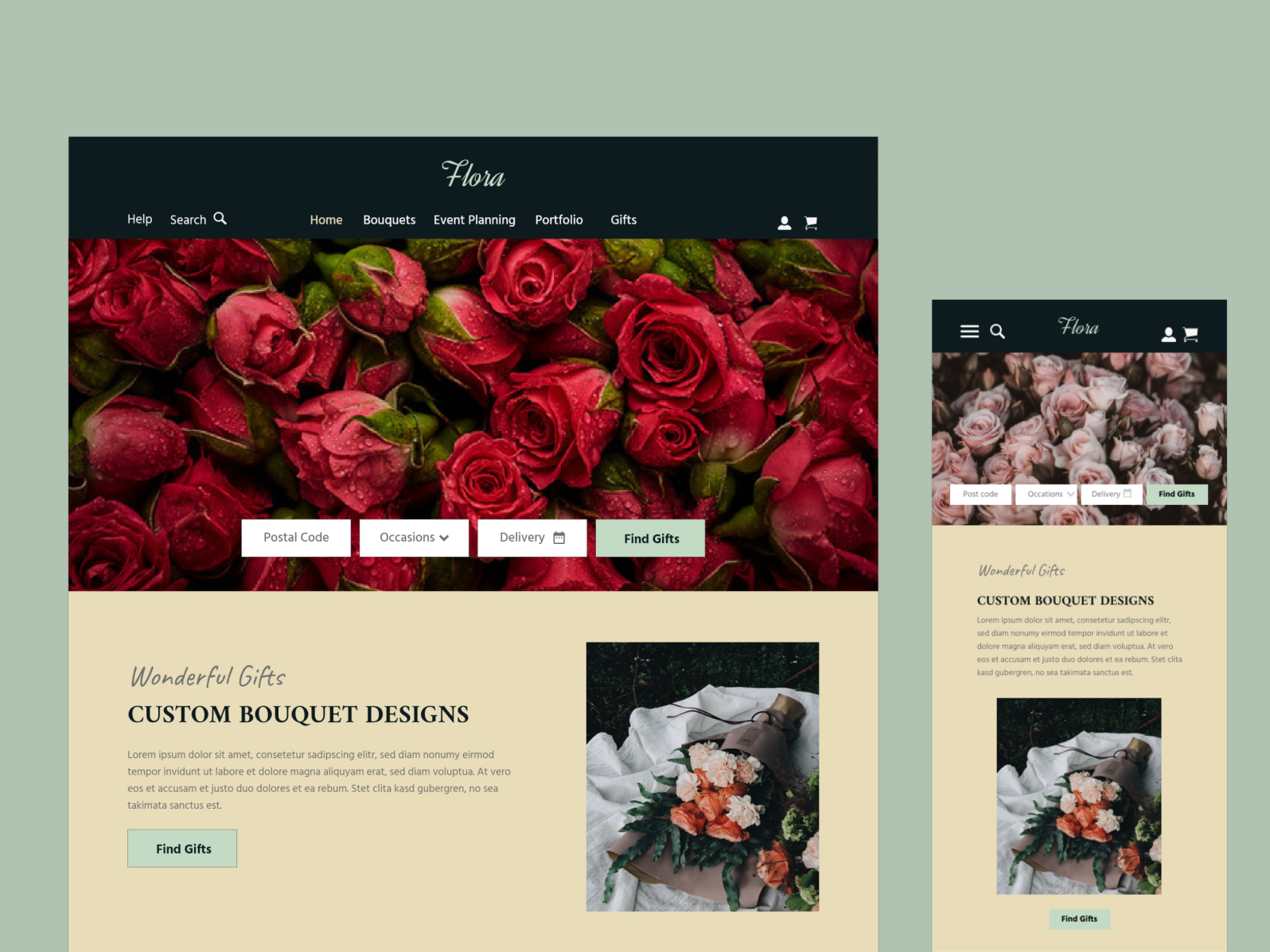 responsive-website-design-for-a-flower-shop-by-dream-array-on-dribbble