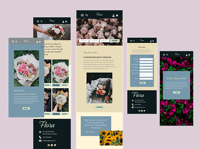 Interface design for a Florist app branding buy design figma florist flower graphic design interface product responsive shop ui ux website