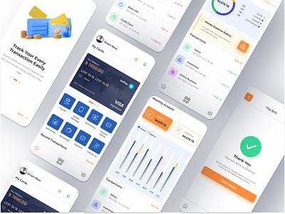 GoPay- Online Mobile Banking App app branding design figma ui ux