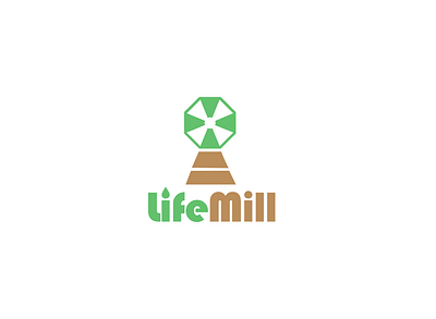 LifeMill branding design graphic design illustration illustrator logo minimal type typography vector