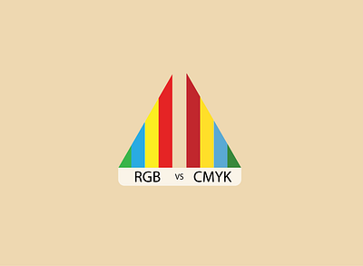 RGB vs CMYK art branding clean design graphic design illustration illustrator logo minimal typography