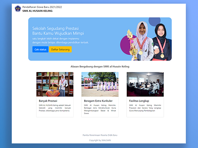 SMK Al Husain PPDB web design web design web development