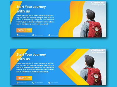 Journey Banner for Travelling Agency graphic design