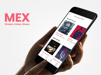 MEX- Music streaming app