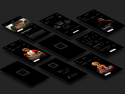 Theatre ticket booking app bookings experience design interaction design interface