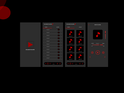 music Player UI (Xclusive Player)