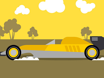 Sport Car vector design adobe illustrator advertising art background cartoon design flat illustration vector video ads yellow