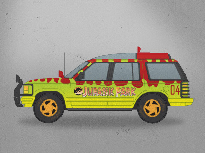 Jurassic Park car dinosaur jeep jurassic park t rex