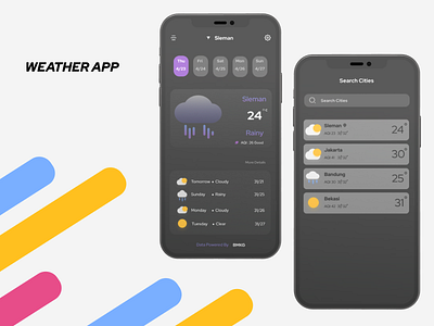 Weather App designs uidesign weather app