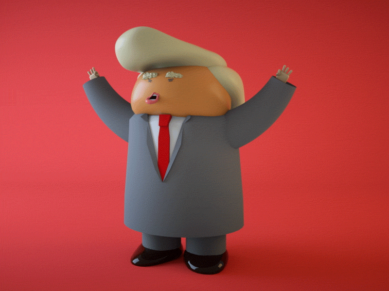Lil' Donnie - "Nothing is Effed" 3d c4d character cinema 4d donald trump octane rigging simple