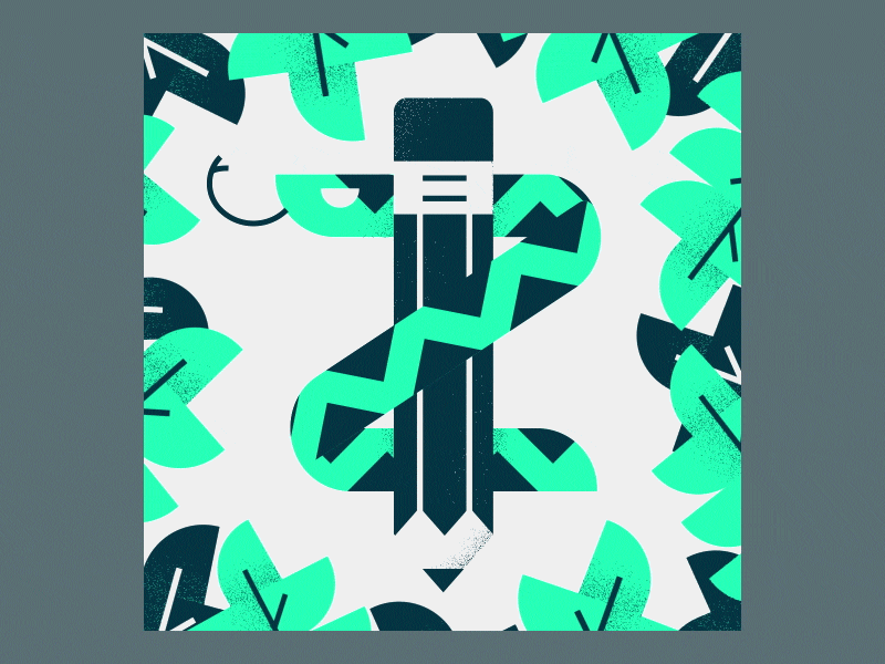 "Z" - Snake Type Animation pencil snake after effects design 2d gif animation type