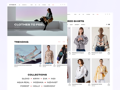 Etnodim. E-commerce redesign clothes design e commerce ecommerce fashion minimalistic ui ui design ux ux design web web design website